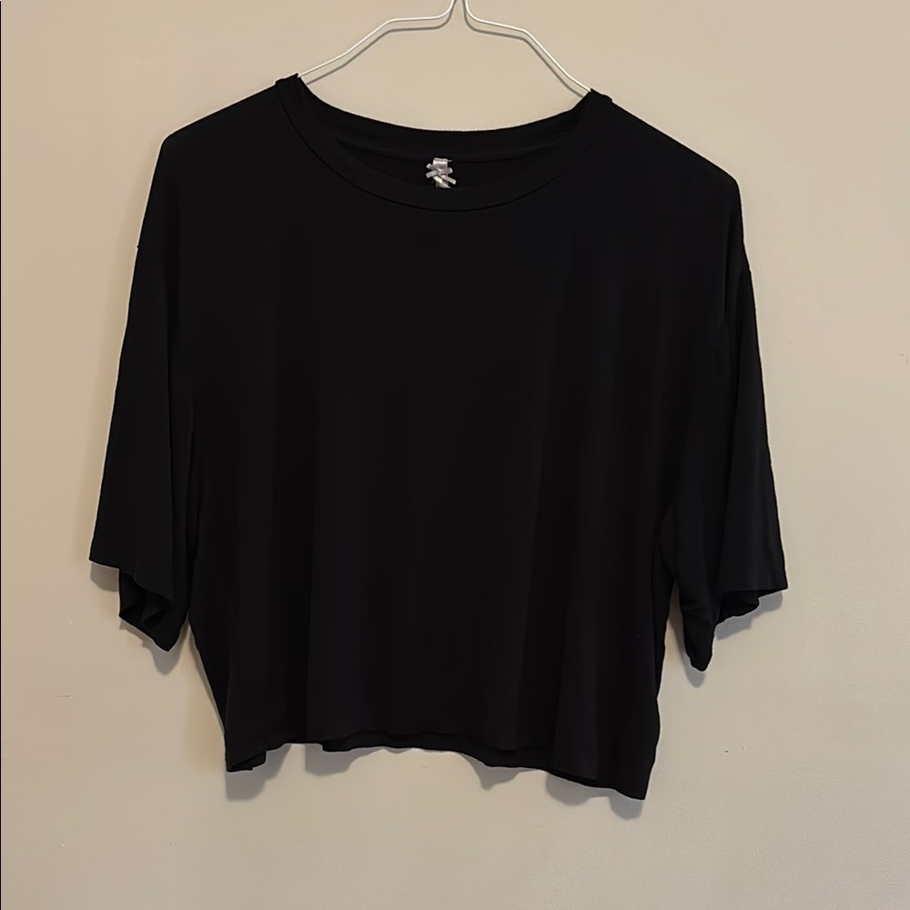 Black Boxy Relaxed Short Sleeve T-Shirt